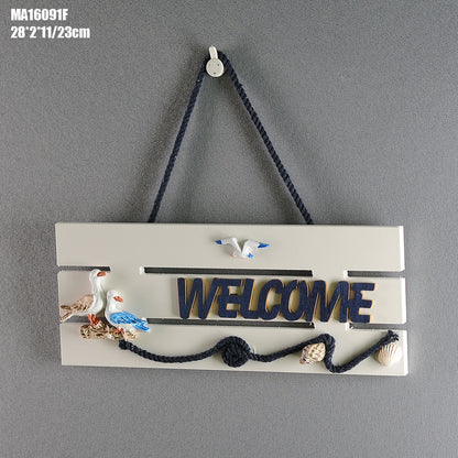 WELCOME Plate Marine Ornament