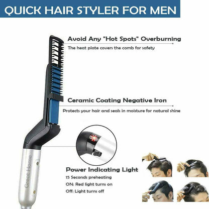 Hair Straightener Men Multifunctional Fast Heating Styling Tools