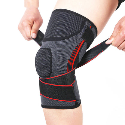 Silicone Spring Bar Support Anti-Drop Sports Knee Strap