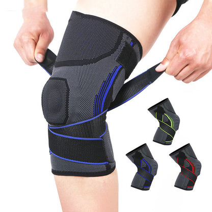 Silicone Spring Bar Support Anti-Drop Sports Knee Strap