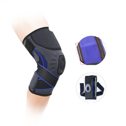 Silicone Spring Bar Support Anti-Drop Sports Knee Strap