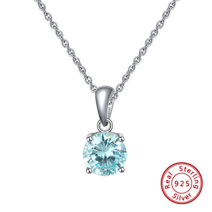 S925 Sterling Silver Diamond Clavicle Necklace