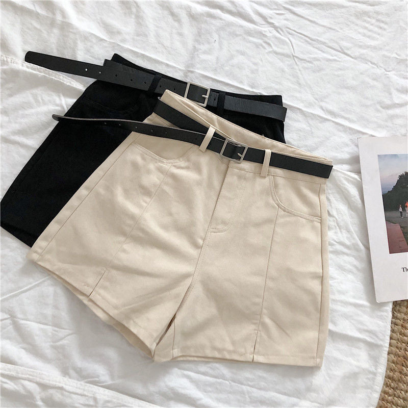 New Solid Color High Waist Shorts