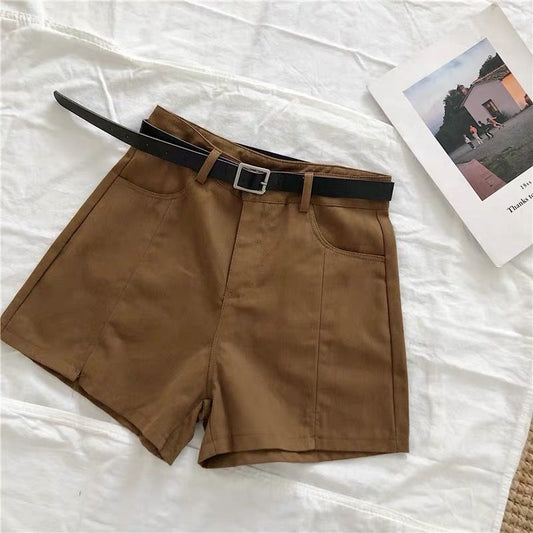 New Solid Color High Waist Shorts