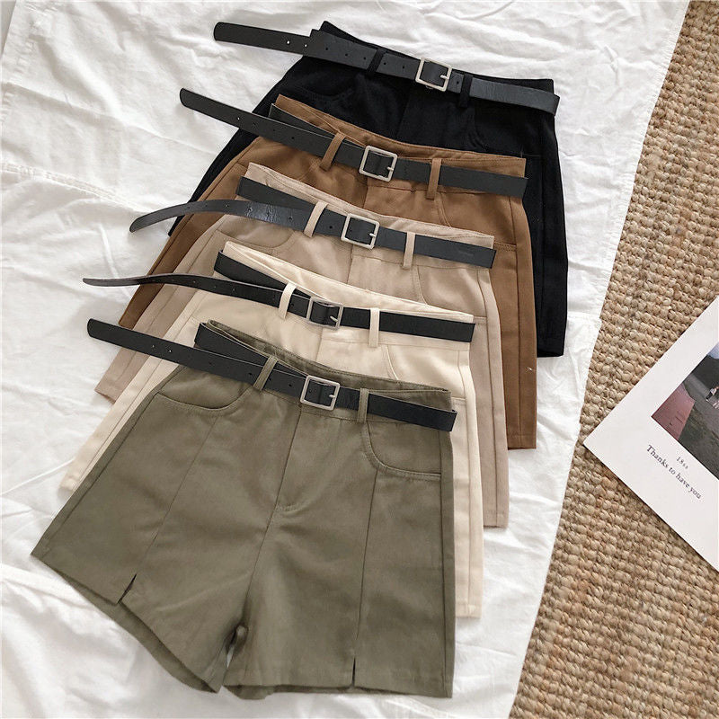 New Solid Color High Waist Shorts