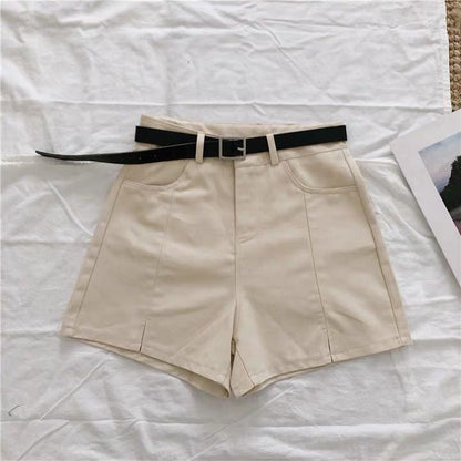 New Solid Color High Waist Shorts