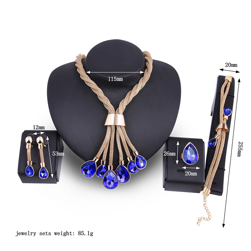 Jewellery Set Four-piece Gilded