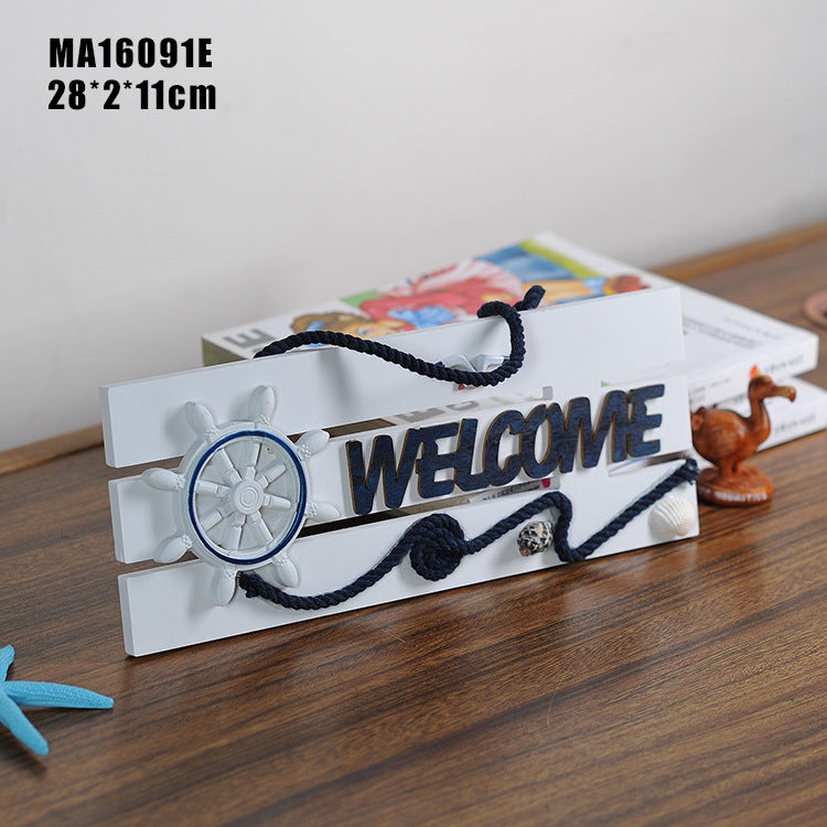 WELCOME Plate Marine Ornament