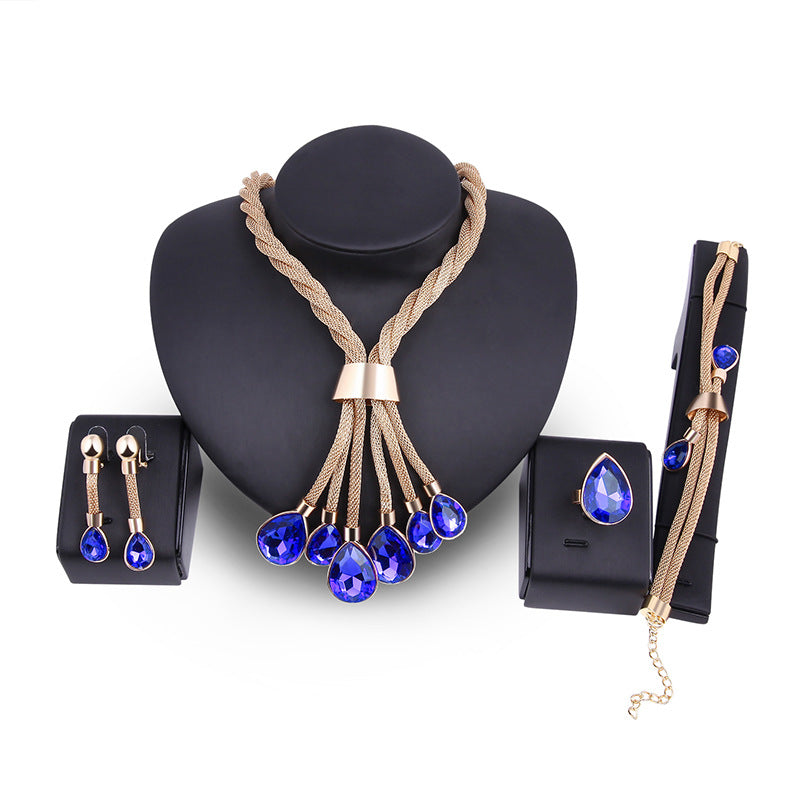 Jewellery Set Four-piece Gilded