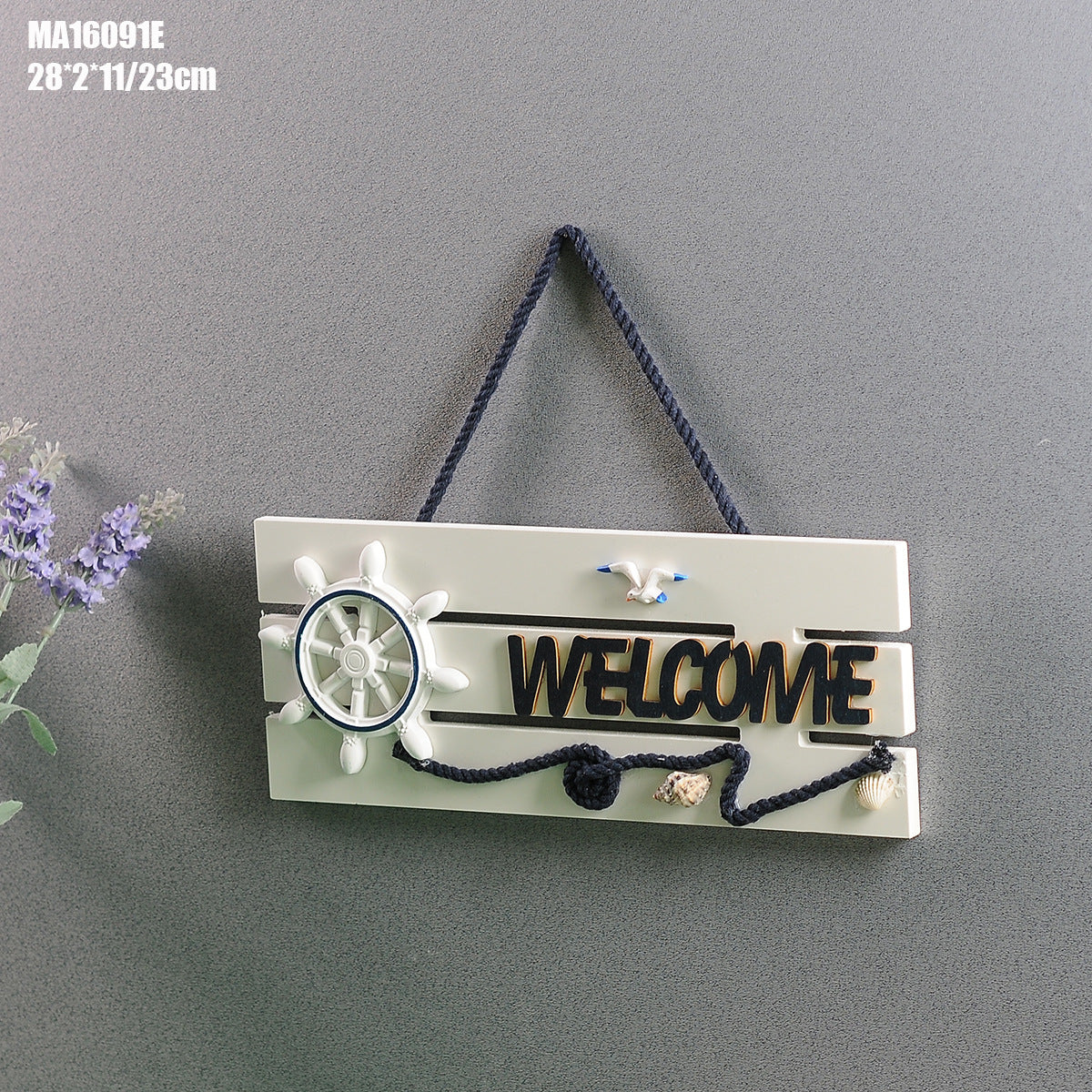 WELCOME Plate Marine Ornament