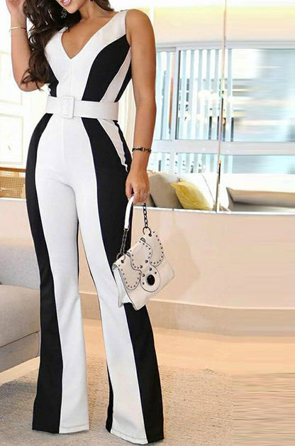 Slim Fit Jumpsuit Without Belt