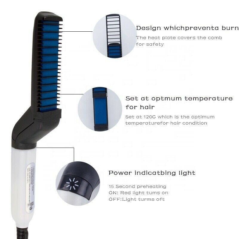 Hair Straightener Men Multifunctional Fast Heating Styling Tools