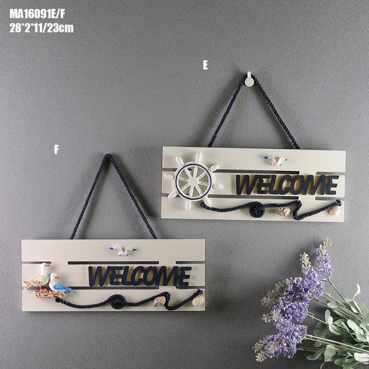 WELCOME Plate Marine Ornament